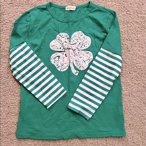 Unisex Youth Size 7/8 St. Patty’s Day long sleeve top - GUC